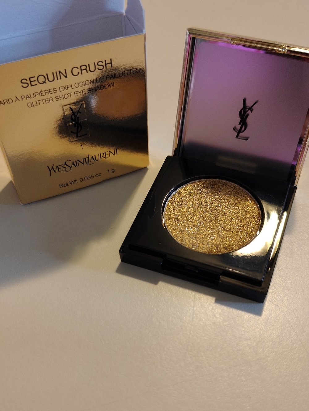 Yves Saint Laurent Sequin Crush Glitter Shot Eyeshadow - Sparkling Gold